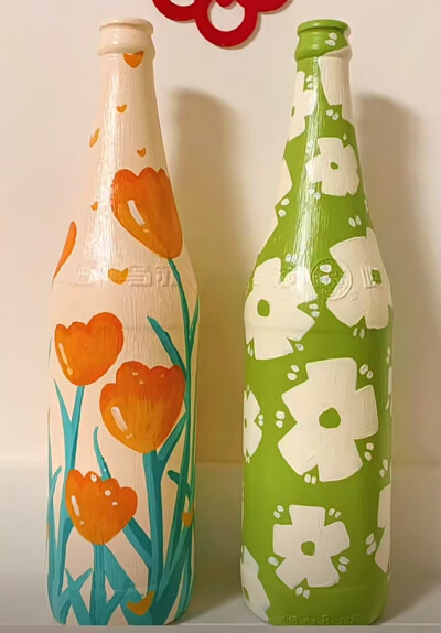 手绘瓶子