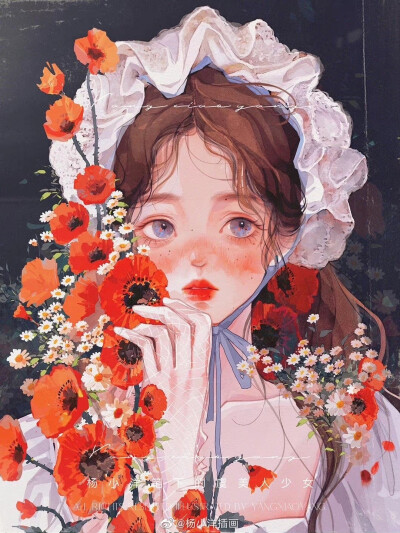 油画系列少女
画师：@杨小洋插画