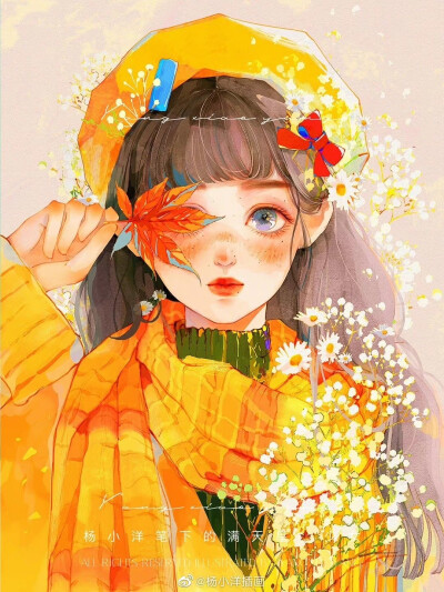 油画系列少女
画师：@杨小洋插画