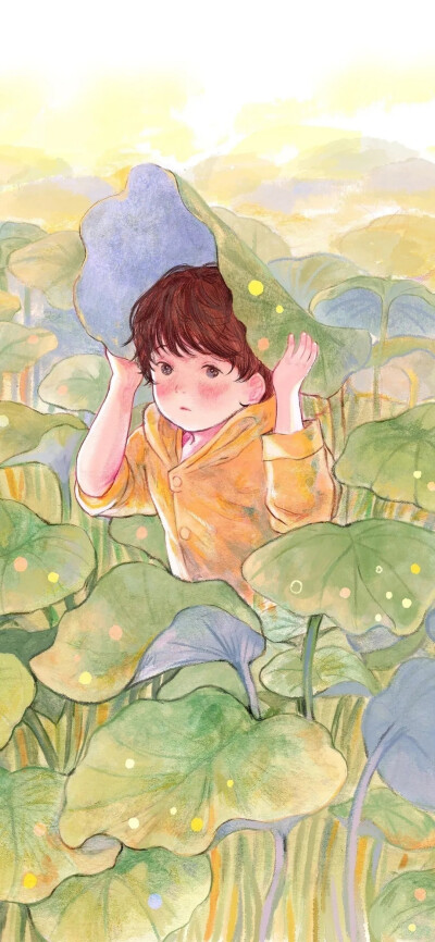 唯美 清新 可爱 插画