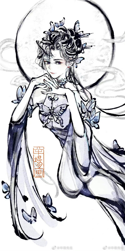 【#画师作品欣赏#】微博画师：半场先生
名侦探柯南#毛利兰#绘画学习[超话]##绘画[超话]##插画[超话]##每日插画推送[超话]# ​​​