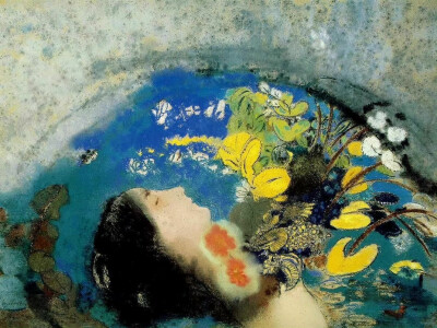 Ophelia, 奥菲莉亚
by Odilon Redon 