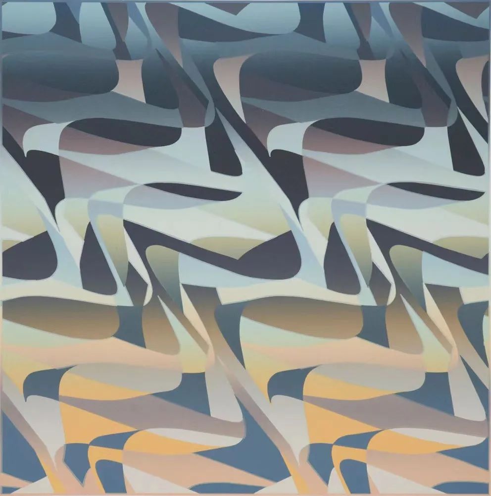 萨米亚·哈拉比《Albuquerque Sunset》，布面油画，168×168cm，1972年
