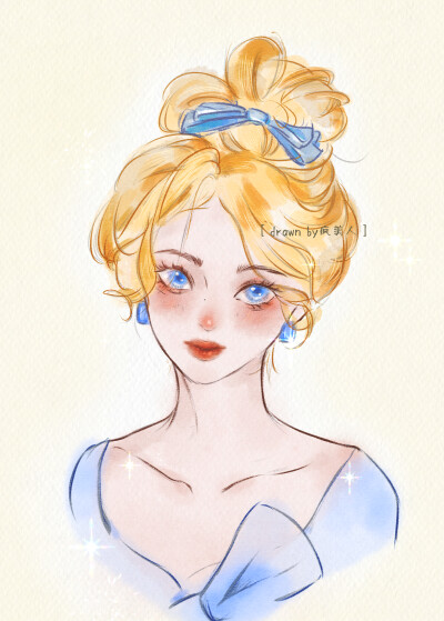 我用的电脑板绘 水粉画风 ，是公主殿下