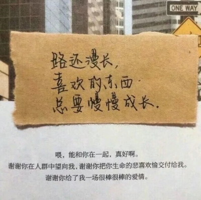 ?花会沿途盛开，你以后的路也是?
