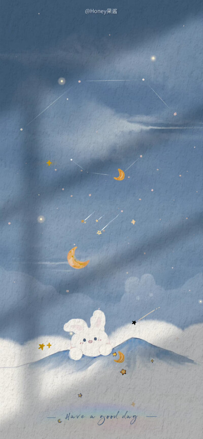 蓝色光影星河兔
画师:Honey果酱