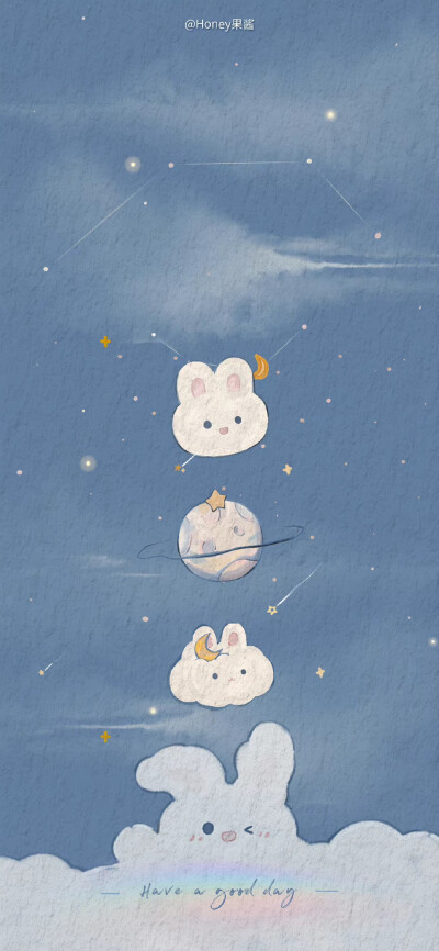 蓝色光影星河兔
画师:Honey果酱