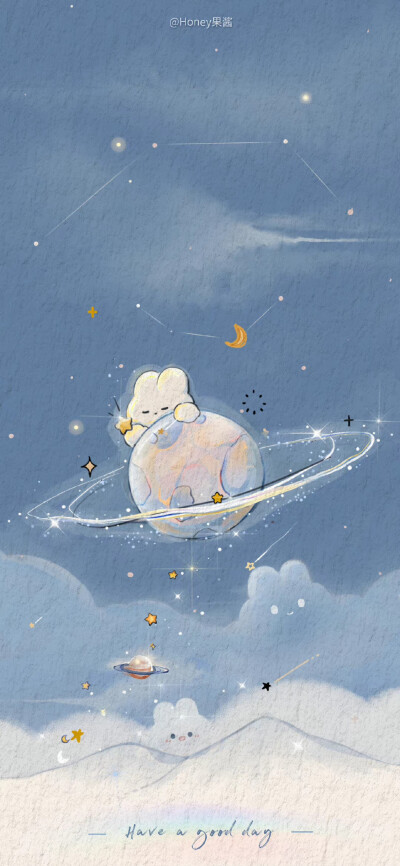 蓝色光影星河兔
画师:Honey果酱