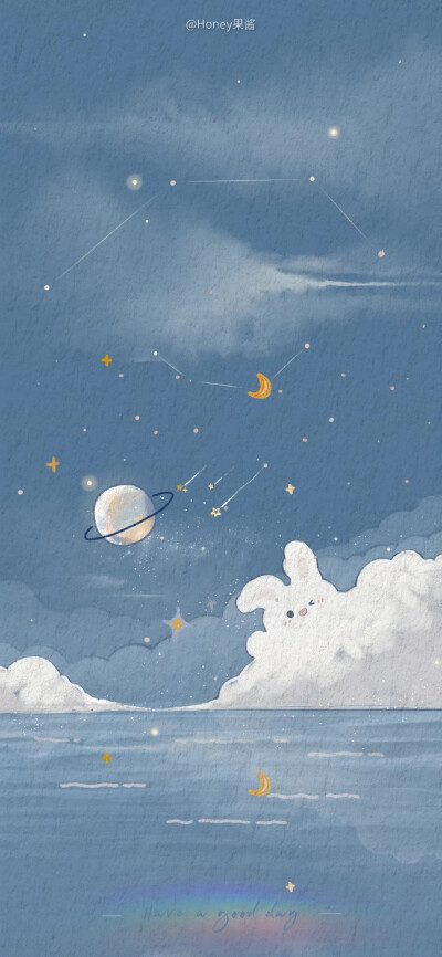 蓝色光影星河兔
画师:Honey果酱