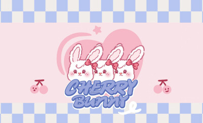 可爱 兔子 插画 电脑壁纸