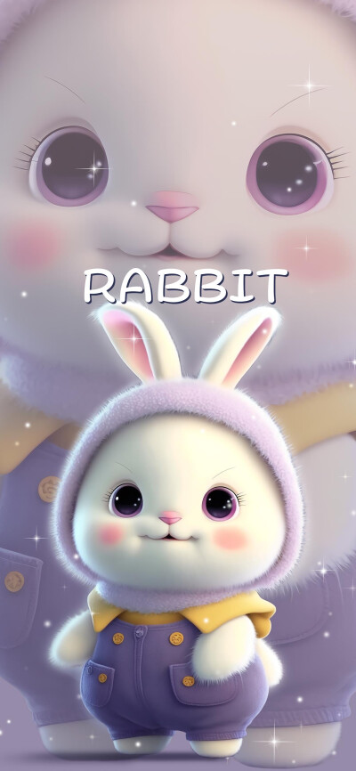 兔年可爱小兔子壁纸，萌兔