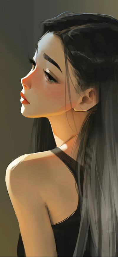 手绘美女，清新手绘，甜美女生，女生插画，少女风