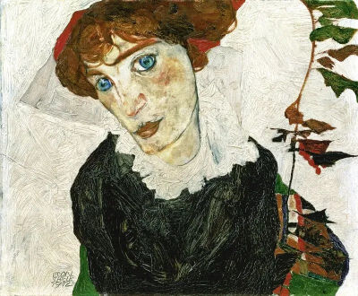 Bildnis Wally Neuzil（17 岁的维拉妮·威利·诺依齐肖像）/ Egon Schiele / 1912 / 现存于 Leopold Museum（维也纳利奥波德博物馆）