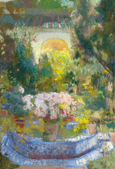 ▲ Courtyard of the Sorolla House，1917