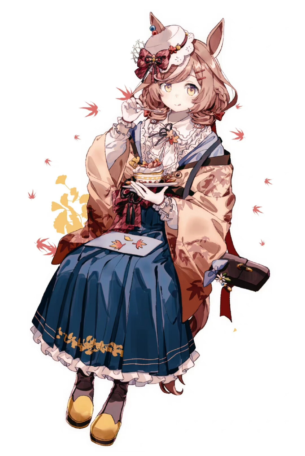 二次元少女的穿搭摇曳的裙摆是青春