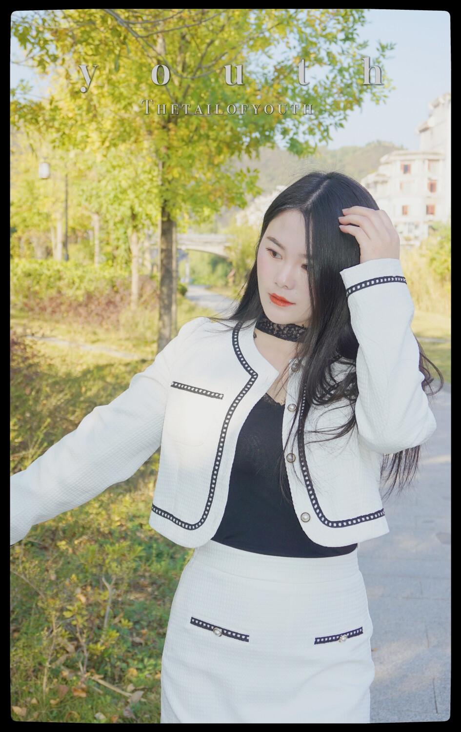 龚曼茹外景拍摄杂志