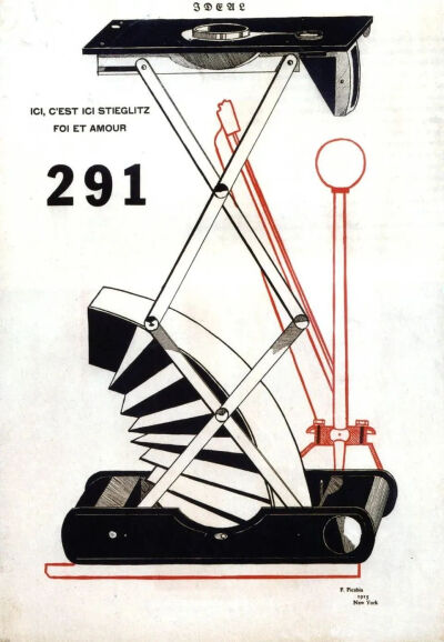 弗朗西斯·皮卡比亚（Francis Picabia）《Ici, C'est Stieglitz》，1915年