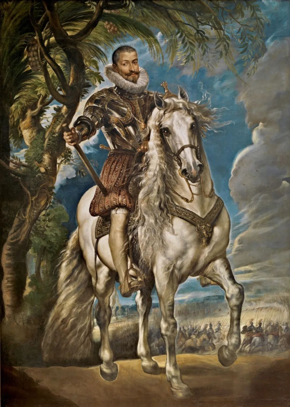 彼得·保罗·鲁本斯（Peter Paul Rubens）《莱尔马公爵的马术肖像》（Equestrian Portrait of the Duke of Lerma），布面油画，290.5×207.5cm，1603年
