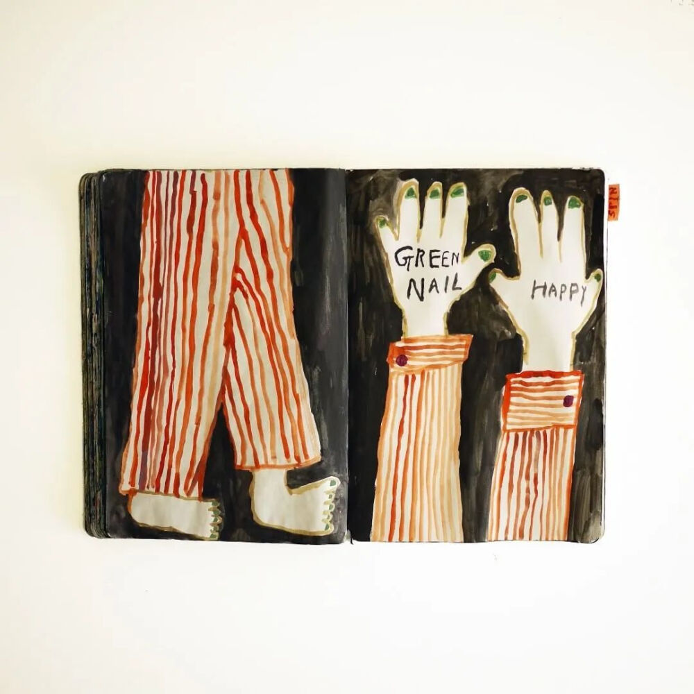 日本插画师 Mogu Takahashi
的画有着看似随意的笔触，
俏皮可爱的小动物，
她的图像总有源源不断
涌现出的自由愉快的气息
