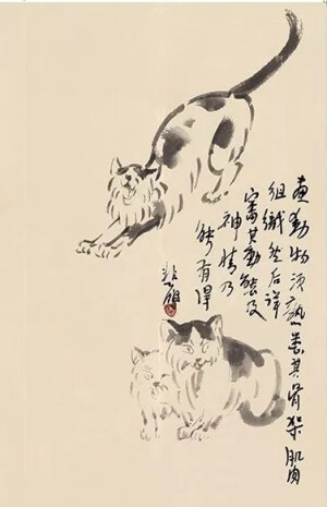 徐悲鸿——画猫教程图