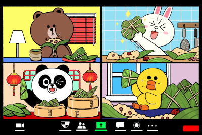 ✐.line friends-端午安康