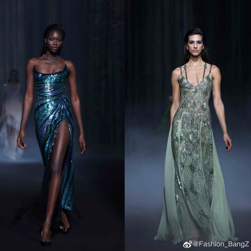 Georges Hobeika F/W 2023 | 灵感来自暗夜里出没的神秘生物。描绘设计师心目中吸血鬼盛装出行的模样。