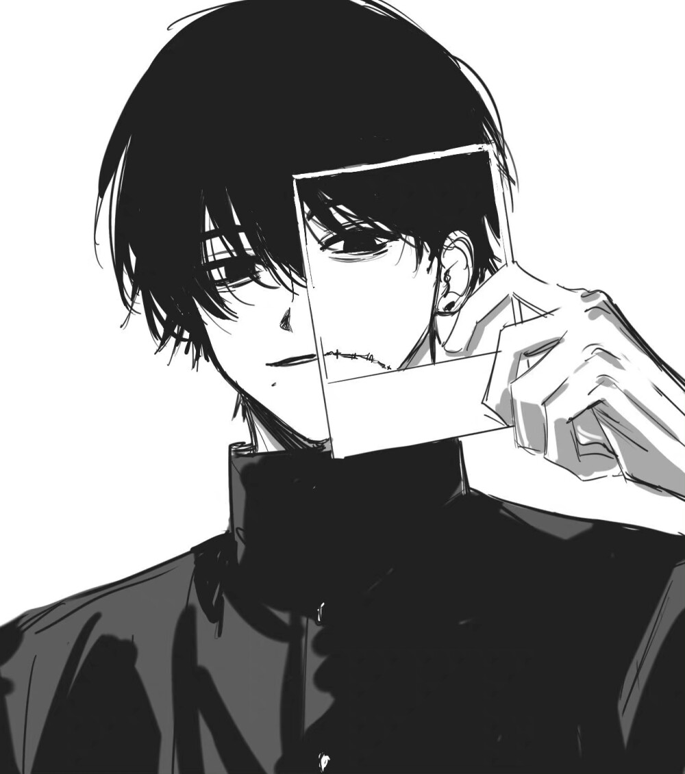 ⚫️⚪️黑白动漫头像