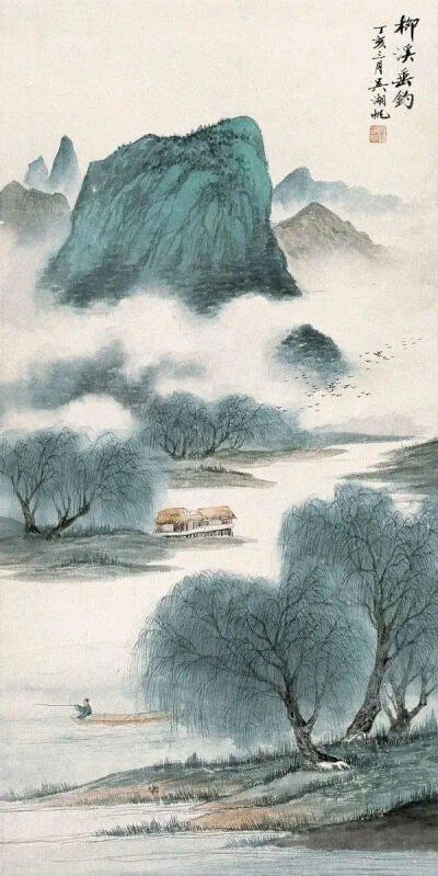 吴湖帆的山水画