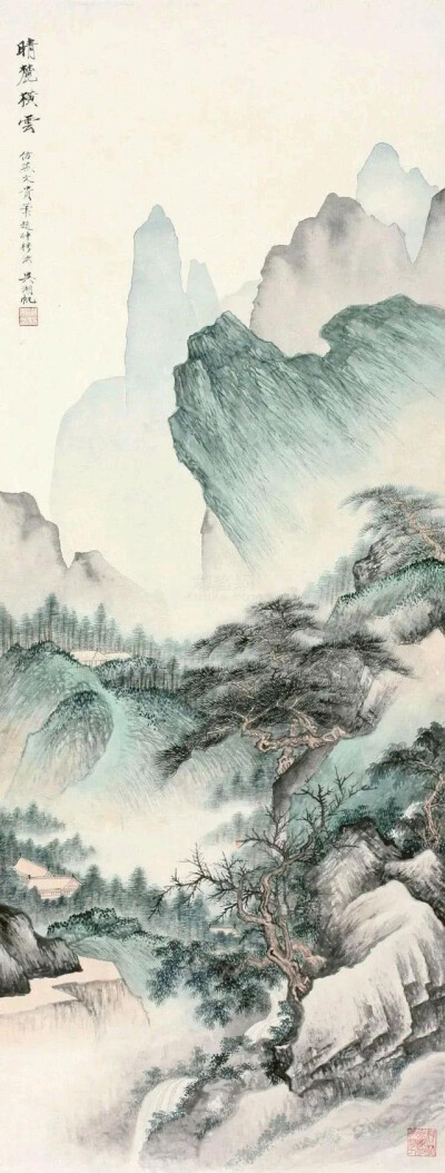 吴湖帆的山水画