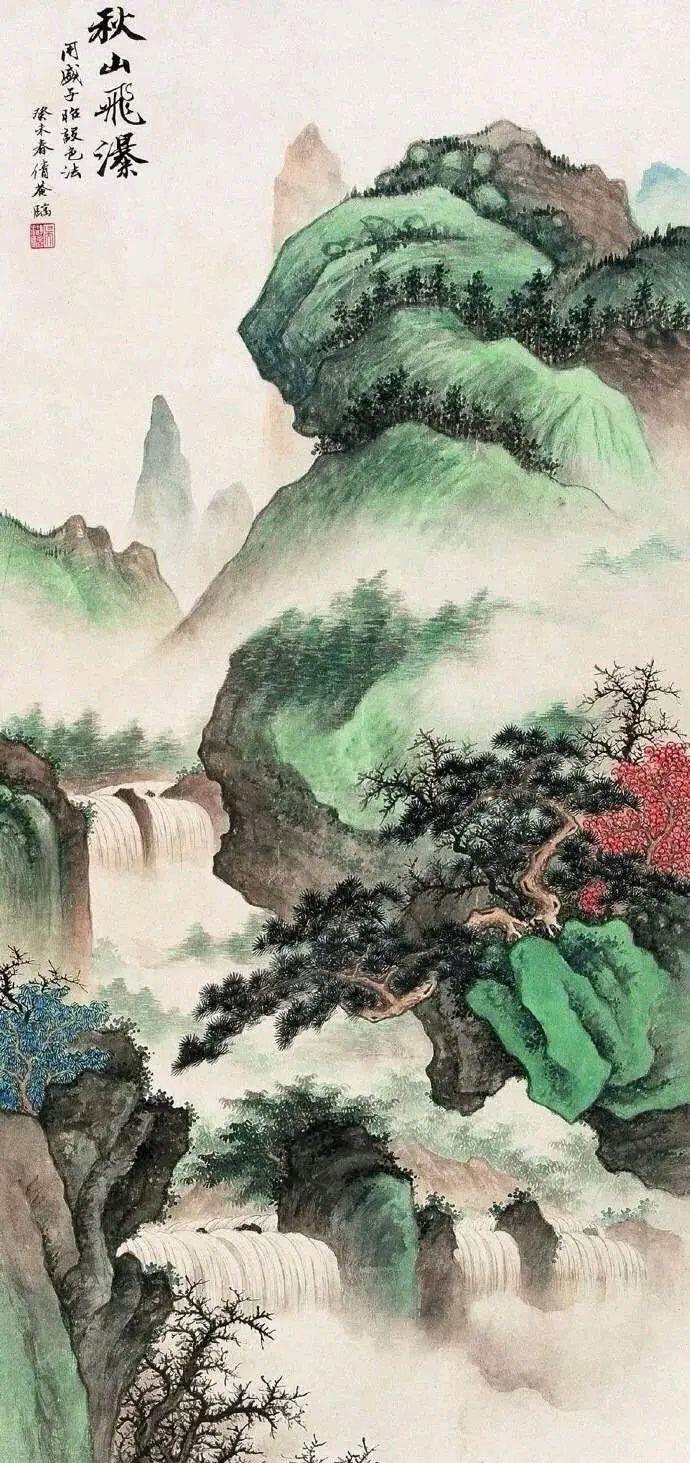 吴湖帆的山水画