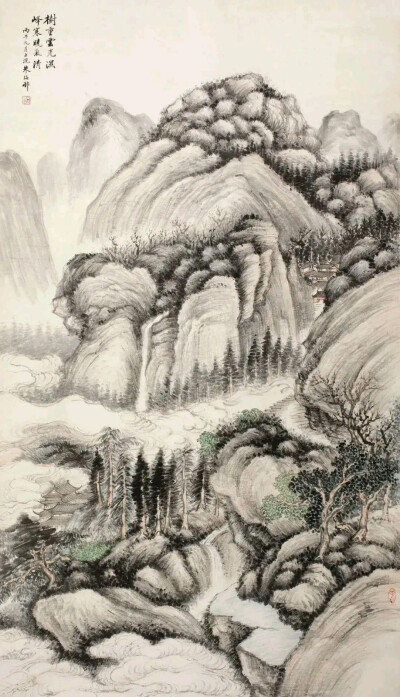 朱梅邨山水画