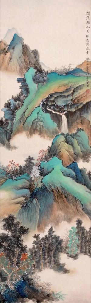 朱梅邨 山水圖 ZHU MEICUN (1911-1993) | RIVER LANDSCAPE | 朱梅邨（1911-1993