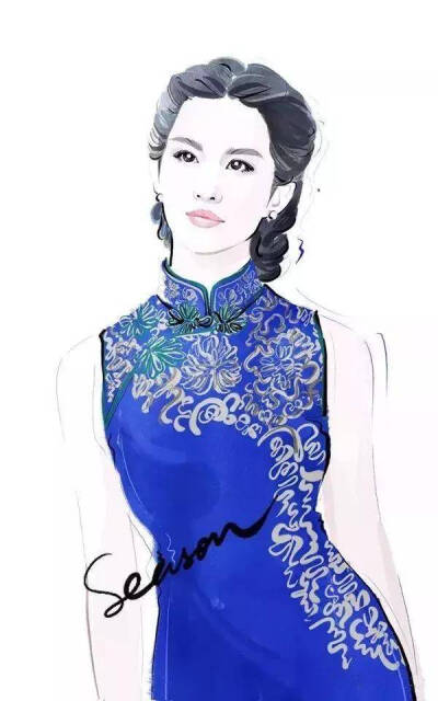 水彩人物插画