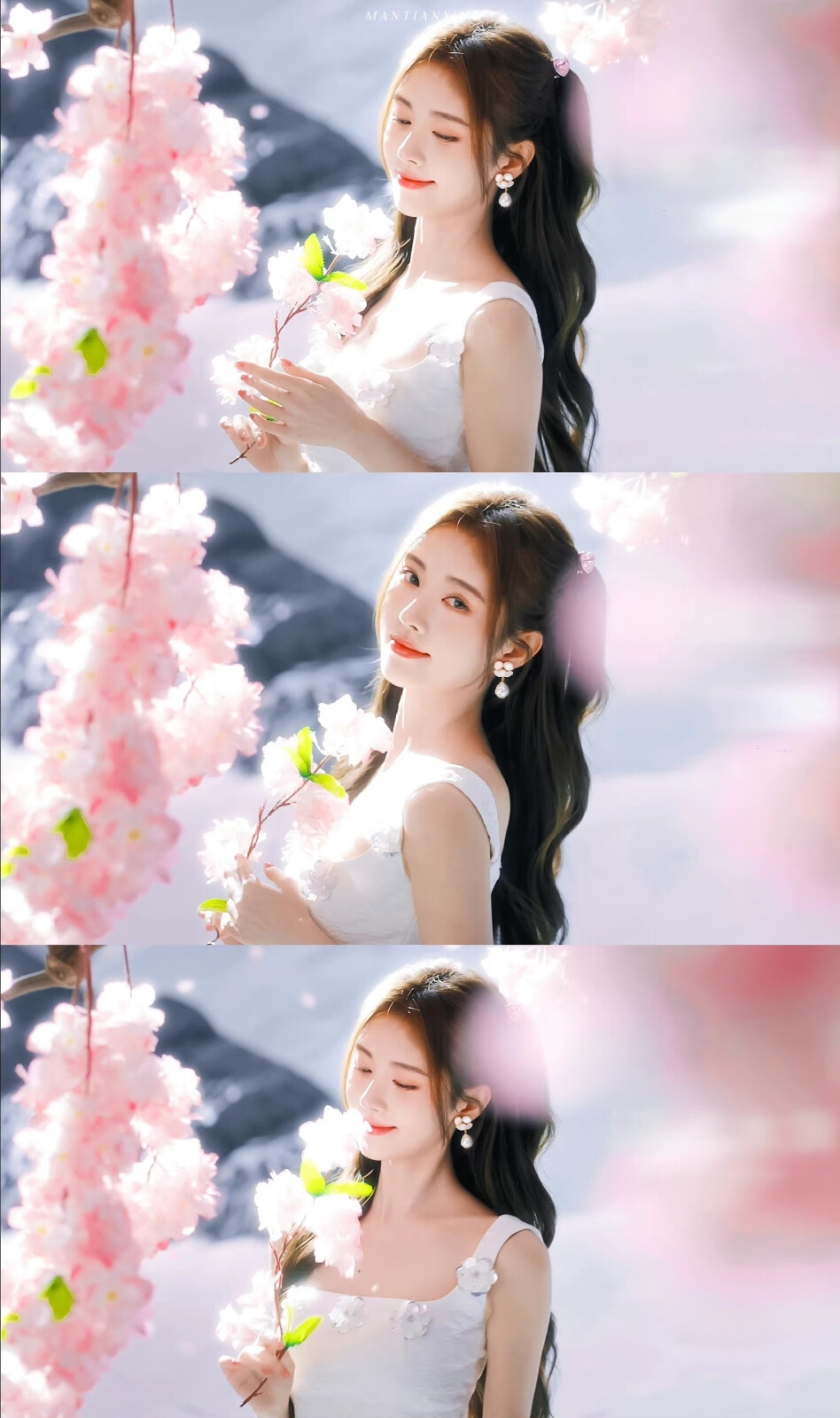 鞠婧祎三屏壁纸