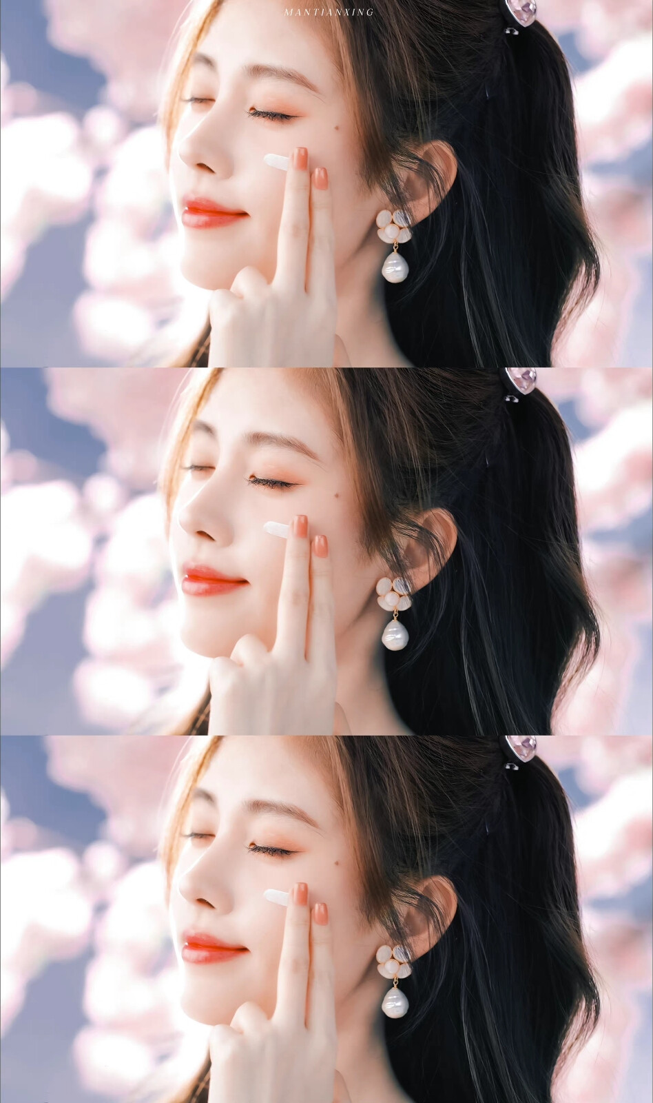 鞠婧祎三屏壁纸