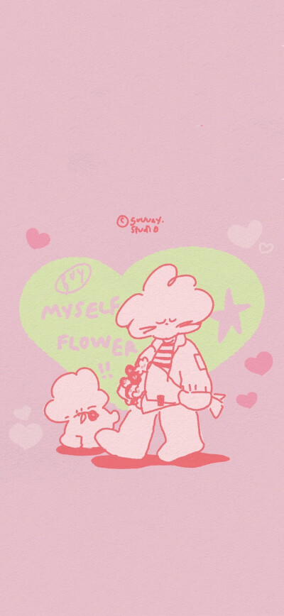 可爱卡通壁纸 图源水印 侵删致歉