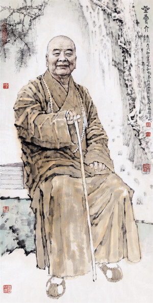 高僧画像，作者，赵建成