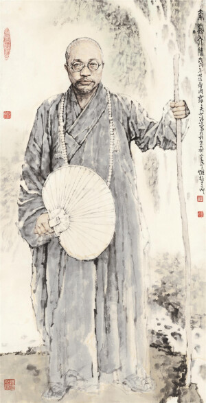高僧画像，作者，赵建成