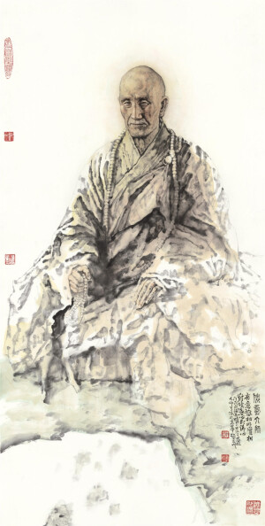 高僧画像，作者，赵建成