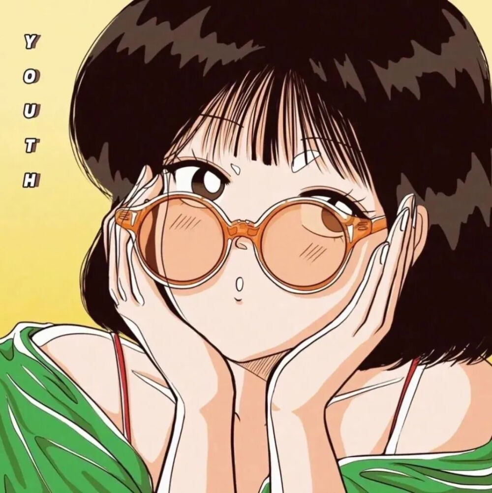 旧漫头像复古动漫蒸汽波