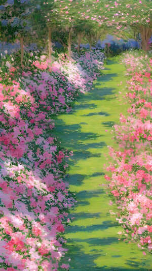 春日氛围感油画壁纸