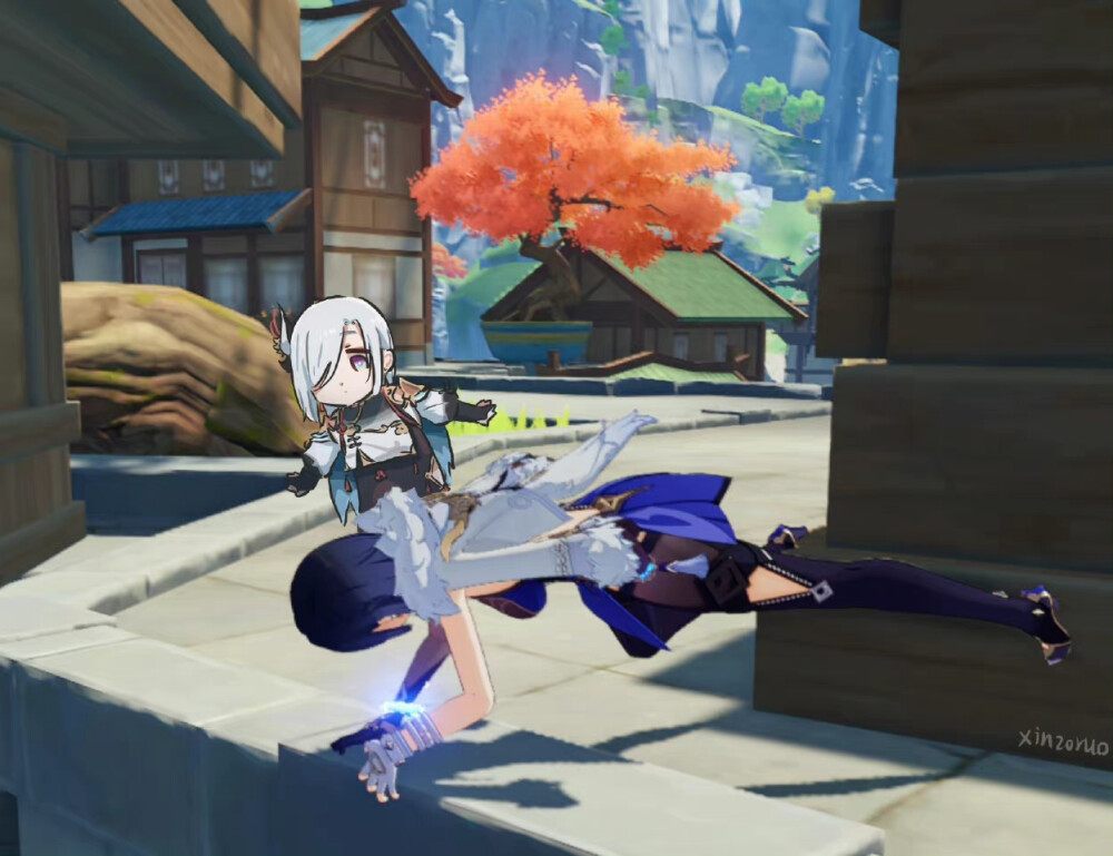 兰姐臂力惊人
twi：心脏弱真君