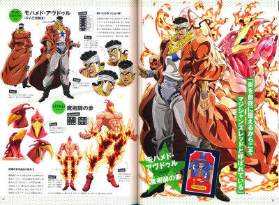 集英社漫画总集编系列「STAND UP GUIDE」
JOJO奇妙冒险-星尘斗士动画人设扫图
