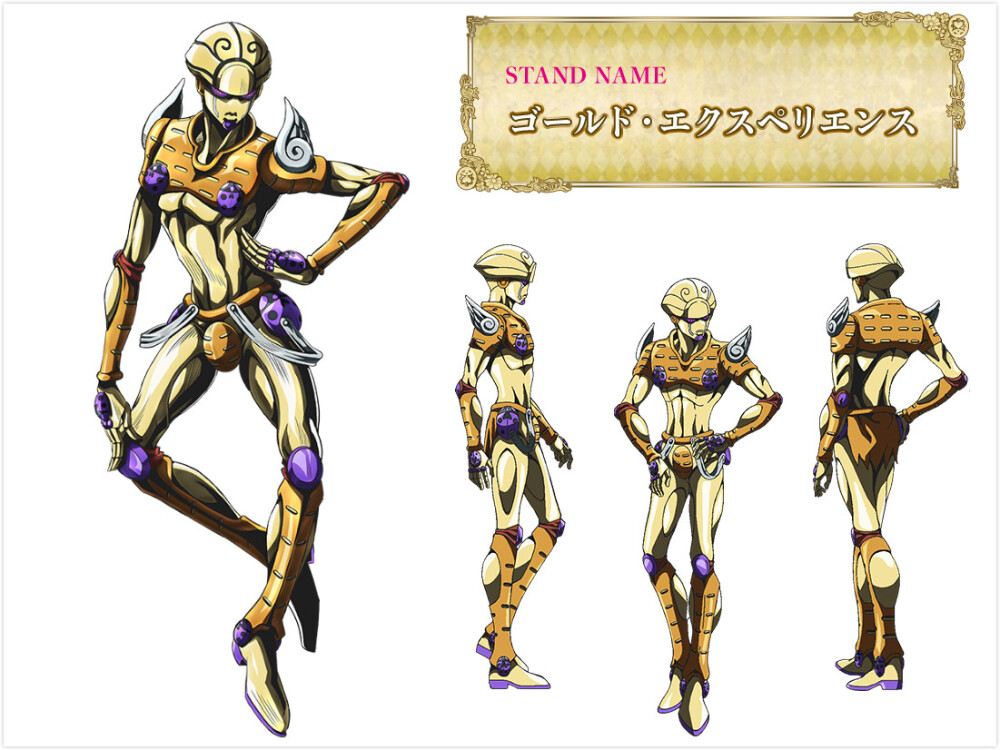 JOJO奇妙冒险-黄金之风
角色and替身人设图