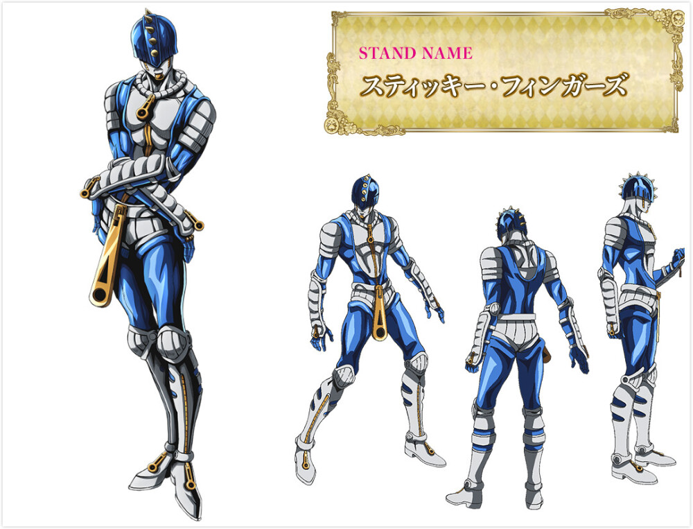 JOJO奇妙冒险-黄金之风
角色and替身人设图