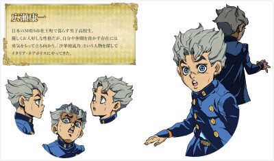 JOJO奇妙冒险-黄金之风
角色and替身人设图