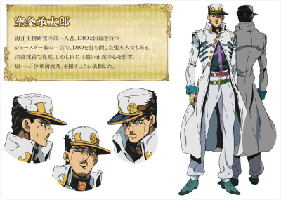 JOJO奇妙冒险-黄金之风
角色and替身人设图