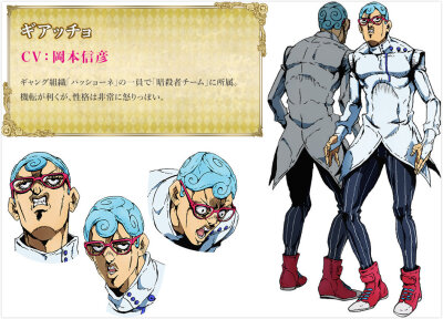 JOJO奇妙冒险-黄金之风
角色and替身人设图