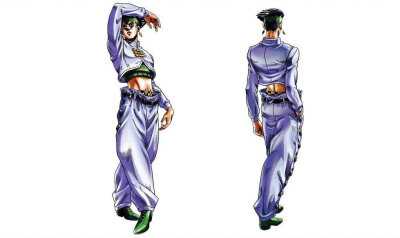 游戏【JOJOASB】部分角色设定图
（不灭钻石）