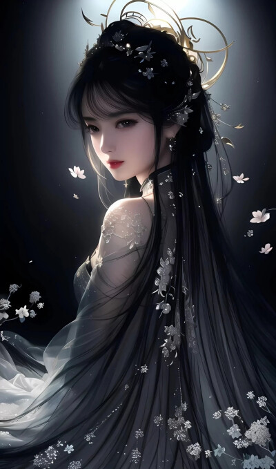 3D女 动漫 黑色（画师不详出处不详侵权删）